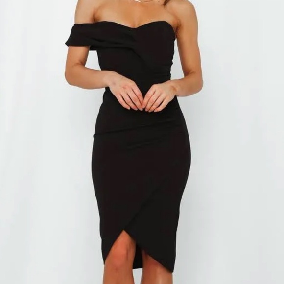 LIMELIGHT LOVER MIDI DRESS BLACK - Picture 2 of 5